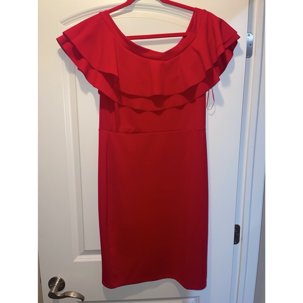 Off the shoulder Mini red dress